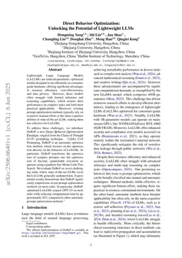 Direct Behavior Optimization: Unlocking the Potential of Lightweight LLMs