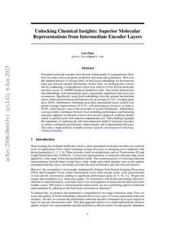 Superior Molecular Representations from Intermediate Encoder Layers