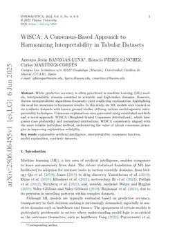 WISCA: A Consensus-Based Approach to Harmonizing Interpretability in Tabular Datasets