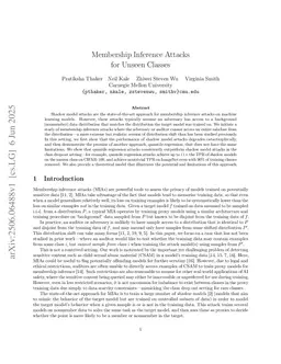 Membership Inference Attacks for Unseen Classes