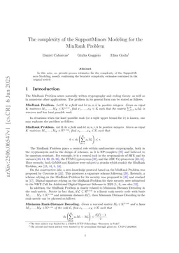 The complexity of the SupportMinors Modeling for the MinRank Problem