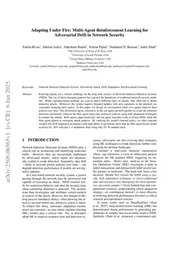 Adapting Under Fire: Multi-Agent Reinforcement Learning for Adversarial Drift in Network Security