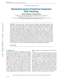 Semantics-aware Predictive Inspection Path Planning