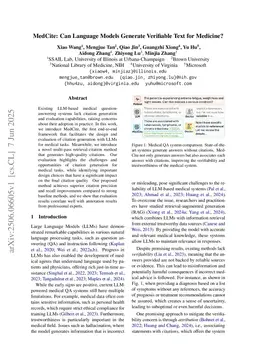 MedCite: Can Language Models Generate Verifiable Text for Medicine?