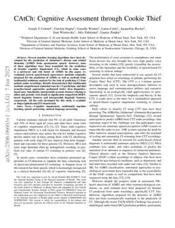 CAtCh: Cognitive Assessment through Cookie Thief