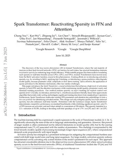 Spark Transformer: Reactivating Sparsity in FFN and Attention