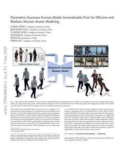 Parametric Gaussian Human Model: Generalizable Prior for Efficient and Realistic Human Avatar Modeling
