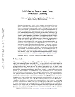 Self-Adapting Improvement Loops for Robotic Learning