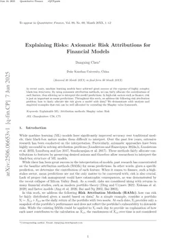 Explaining Risks: Axiomatic Risk Attributions for Financial Models