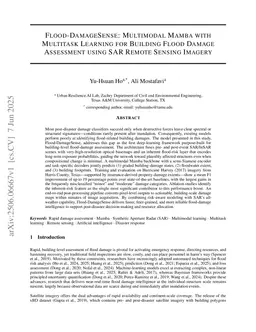 Flood-DamageSense: Multimodal Mamba with Multitask Learning for Building Flood Damage Assessment using SAR Remote Sensing Imagery