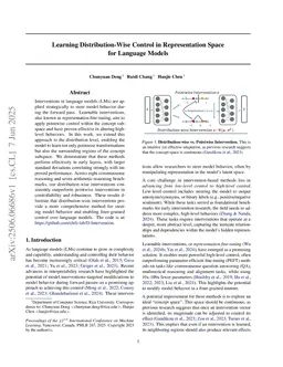 Learning Distribution-Wise Control in Representation Space for Language Models