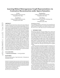 Learning Robust Heterogeneous Graph Representations via Contrastive-Reconstruction under Sparse Semantics