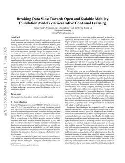 Breaking Data Silos: Towards Open and Scalable Mobility Foundation Models via Generative Continual Learning