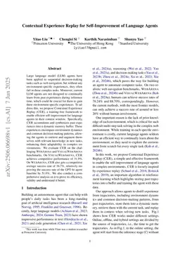 Contextual Experience Replay for Self-Improvement of Language Agents