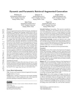 Dynamic and Parametric Retrieval-Augmented Generation