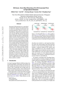 DivScore: Zero-Shot Detection of LLM-Generated Text in Specialized Domains