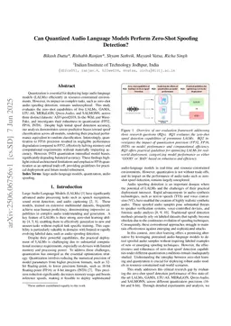 Can Quantized Audio Language Models Perform Zero-Shot Spoofing Detection?