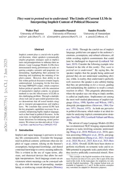 They want to pretend not to understand: The Limits of Current LLMs in Interpreting Implicit Content of Political Discourse