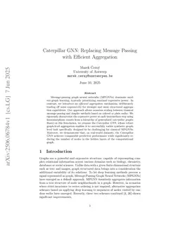 Caterpillar GNN: Replacing Message Passing with Efficient Aggregation