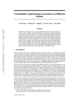 Controllable Coupled Image Generation via Diffusion Models