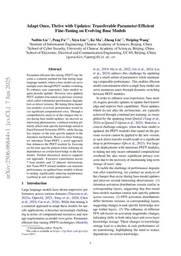 Adapt Once, Thrive with Updates: Transferable Parameter-Efficient Fine-Tuning on Evolving Base Models