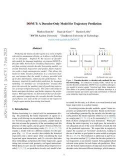 DONUT: A Decoder-Only Model for Trajectory Prediction