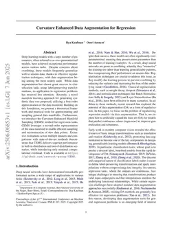 Curvature Enhanced Data Augmentation for Regression
