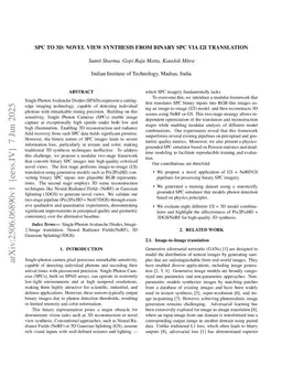SPC to 3D: Novel View Synthesis from Binary SPC via I2I translation