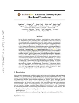 LaTtE-Flow: Layerwise Timestep-Expert Flow-based Transformer