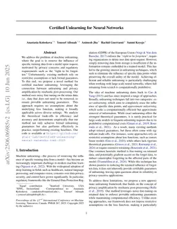 Certified Unlearning for Neural Networks