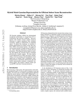Hybrid Mesh-Gaussian Representation for Efficient Indoor Scene Reconstruction