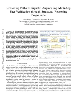 Reasoning Paths as Signals: Augmenting Multi-hop Fact Verification through Structural Reasoning Progression