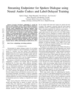 Streaming Endpointer for Spoken Dialogue using Neural Audio Codecs and Label-Delayed Training