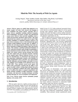 Mind the Web: The Security of Web Use Agents