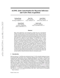 ALINE: Joint Amortization for Bayesian Inference and Active Data Acquisition
