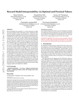 Reward Model Interpretability via Optimal and Pessimal Tokens