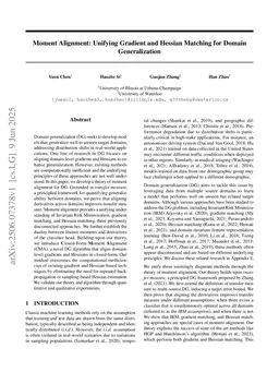 Moment Alignment: Unifying Gradient and Hessian Matching for Domain Generalization
