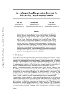 InverseScope: Scalable Activation Inversion for Interpreting Large Language Models