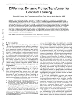 DPFormer: Dynamic Prompt Transformer for Continual Learning