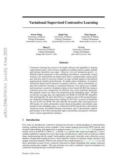 Variational Supervised Contrastive Learning