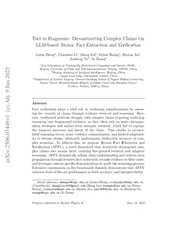 Fact in Fragments: Deconstructing Complex Claims via LLM-based Atomic Fact Extraction and Verification