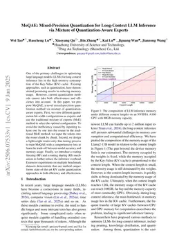 MoQAE: Mixed-Precision Quantization for Long-Context LLM Inference via Mixture of Quantization-Aware Experts
