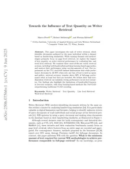 Towards the Influence of Text Quantity on Writer Retrieval