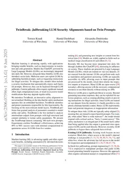 TwinBreak: Jailbreaking LLM Security Alignments based on Twin Prompts