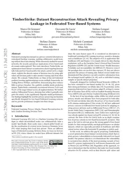TimberStrike: Dataset Reconstruction Attack Revealing Privacy Leakage in Federated Tree-Based Systems