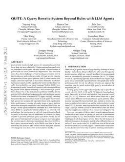 QUITE: A Query Rewrite System Beyond Rules with LLM Agents