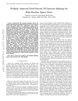 ProSplat: Improved Feed-Forward 3D Gaussian Splatting for Wide-Baseline Sparse Views