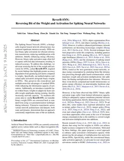 ReverB-SNN: Reversing Bit of the Weight and Activation for Spiking Neural Networks
