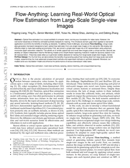Flow-Anything: Learning Real-World Optical Flow Estimation from Large-Scale Single-view Images