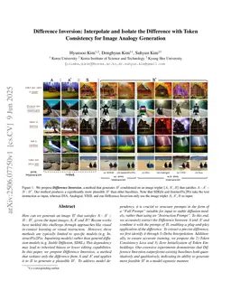 Difference Inversion: Interpolate and Isolate the Difference with Token Consistency for Image Analogy Generation